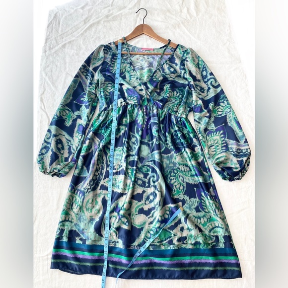 Maternal America Boho Satin Maternity Dress - Picture 5 of 11